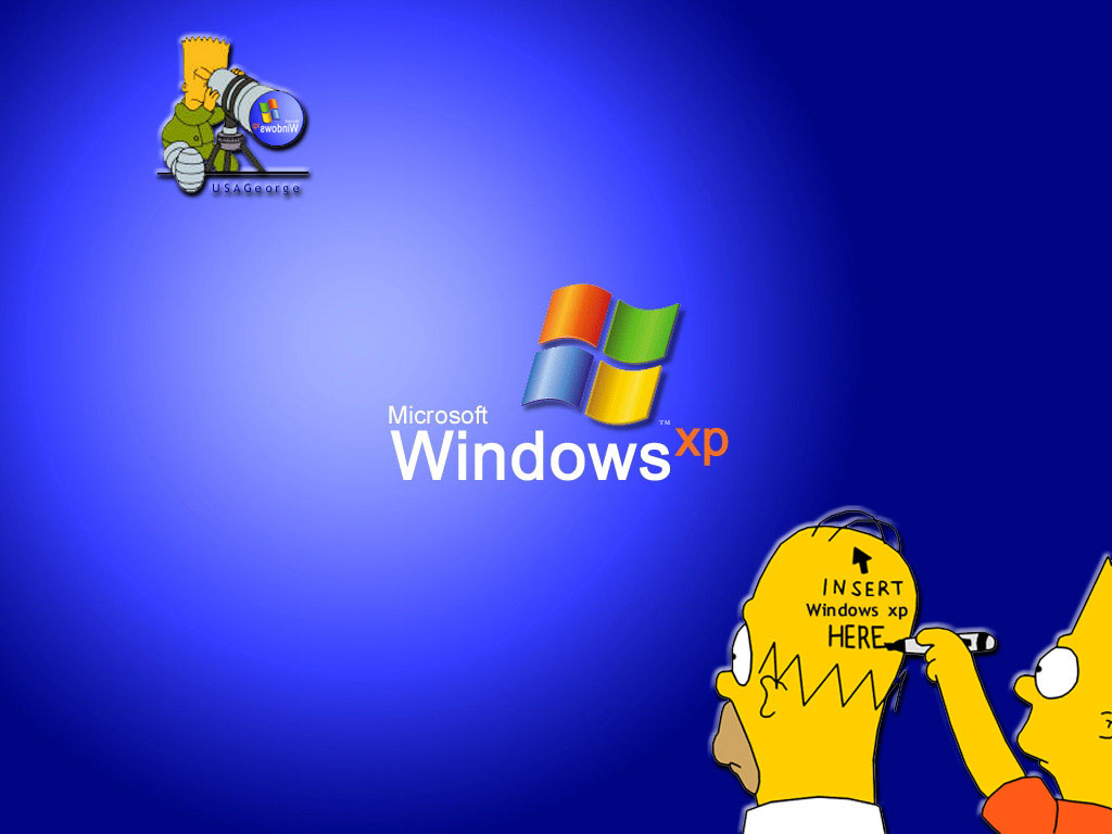 Simpsons windows xp