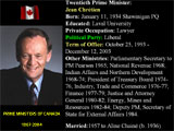 PRIME MINISTERS OF CANADA 1867-2007