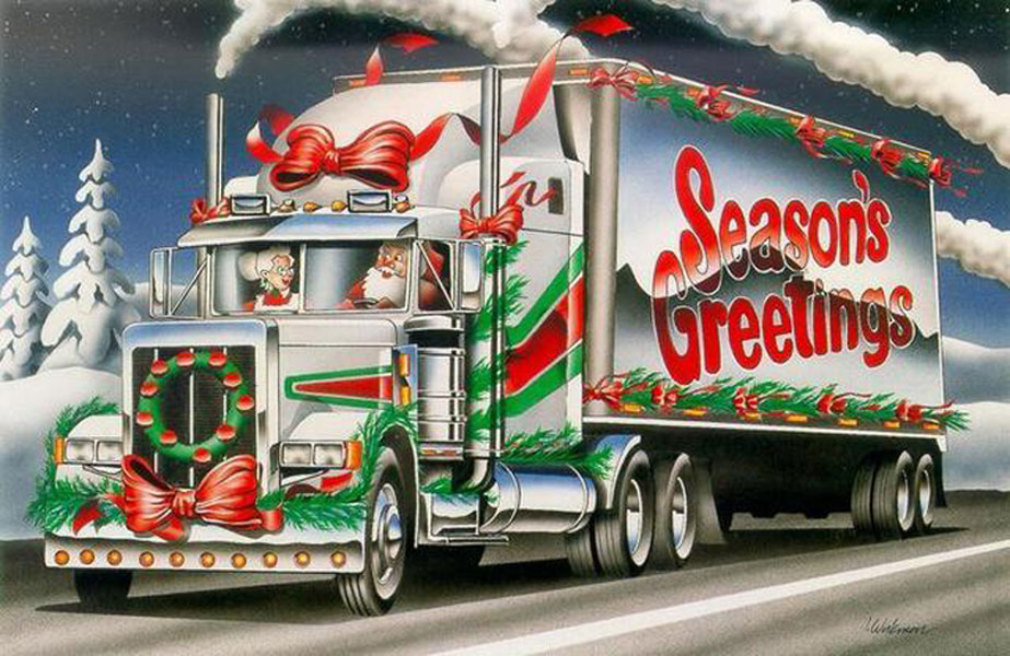 Trucking Santa