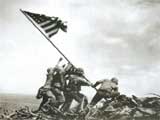 WW2 raising the Flag